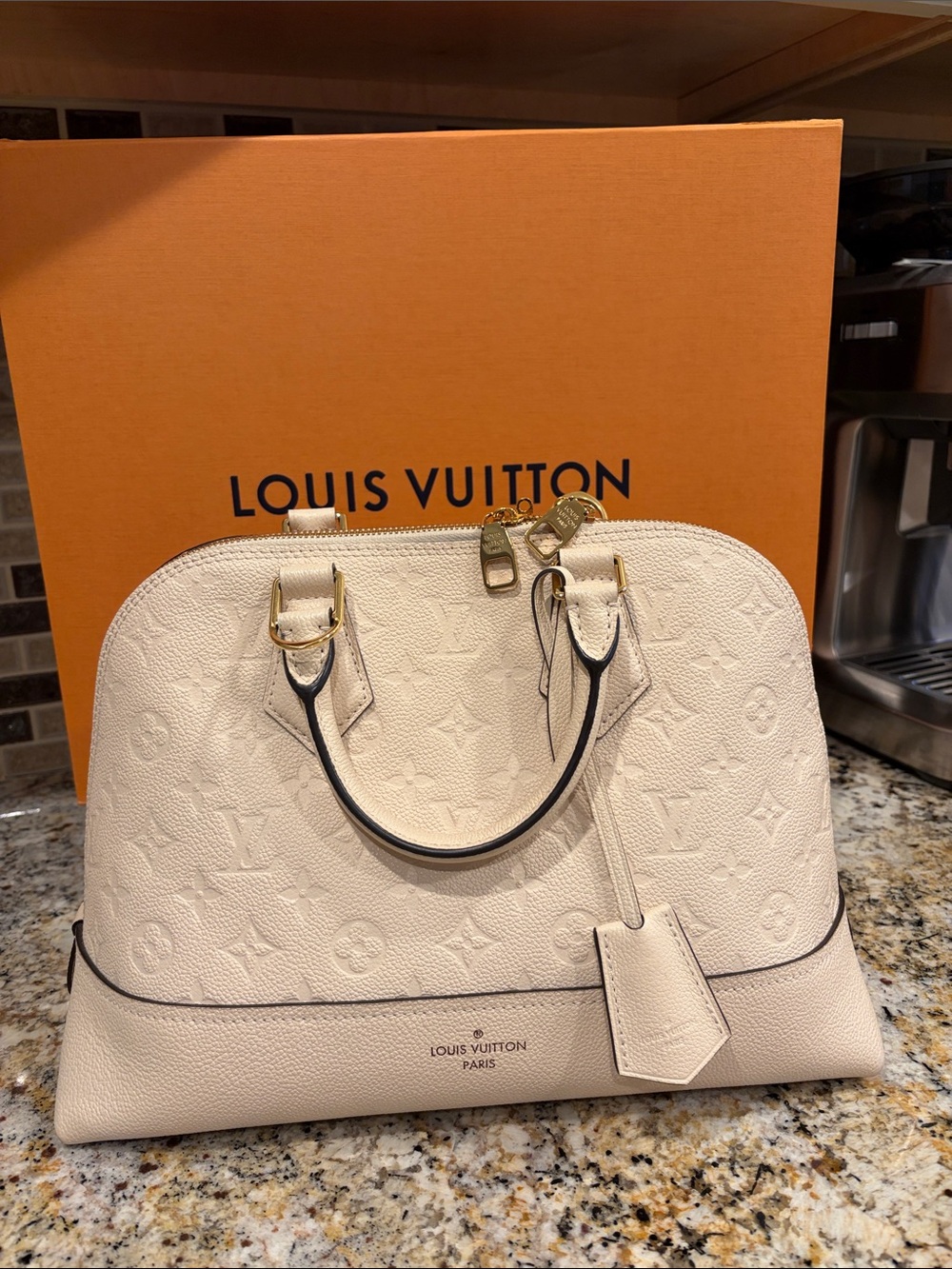 Louis Vuitton Empriente Cream Alma PM  Top-Handle Satchel with Strap